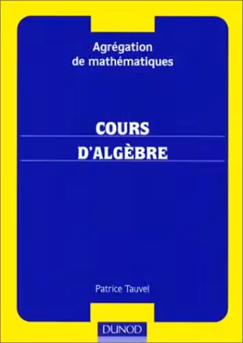 خرید و دانلود نسخه کامل کتاب Cours d'algèbre