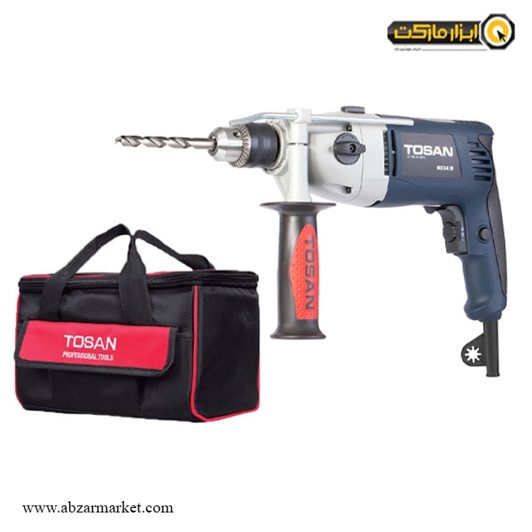دریل گیربکسی توسن مدل 0034DBX با کیف برزنتی