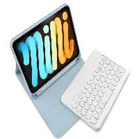 قاب کیبورددار آیپد مینی 6 کوتتسی Coteetci iPad Mini 6 Bluetooth keyboard  leather case 61030