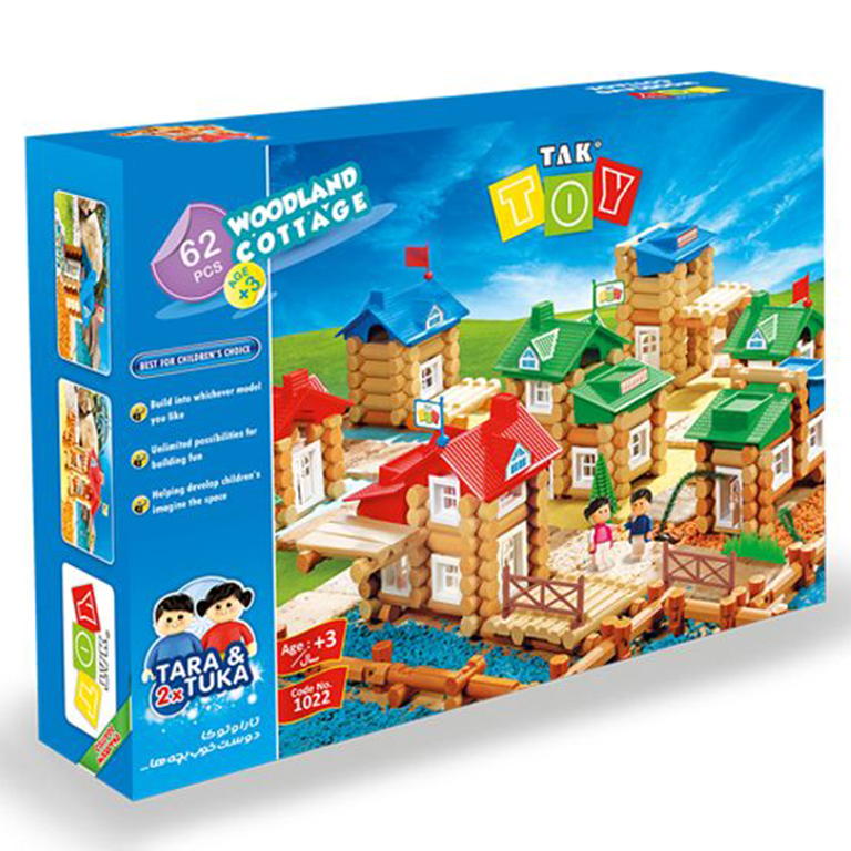 بازی ساختنی کلبه جنگلی 62 قطعه