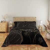 سرویس روتختی طرح دار مشکی - بازرگانی 110