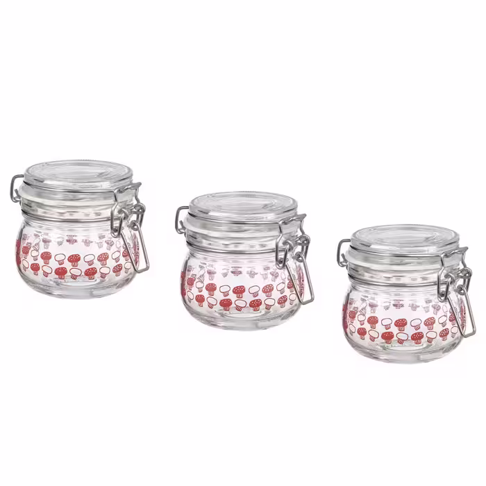 بانکه ایکیا مدل KORKEN طرح MUSHROOMS کد SHR 906 بسته سه عددی