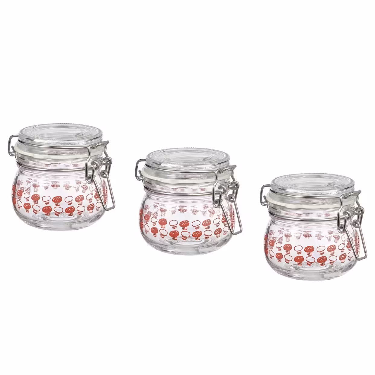 بانکه ایکیا مدل KORKEN طرح MUSHROOMS کد SHR 906 بسته سه عددی