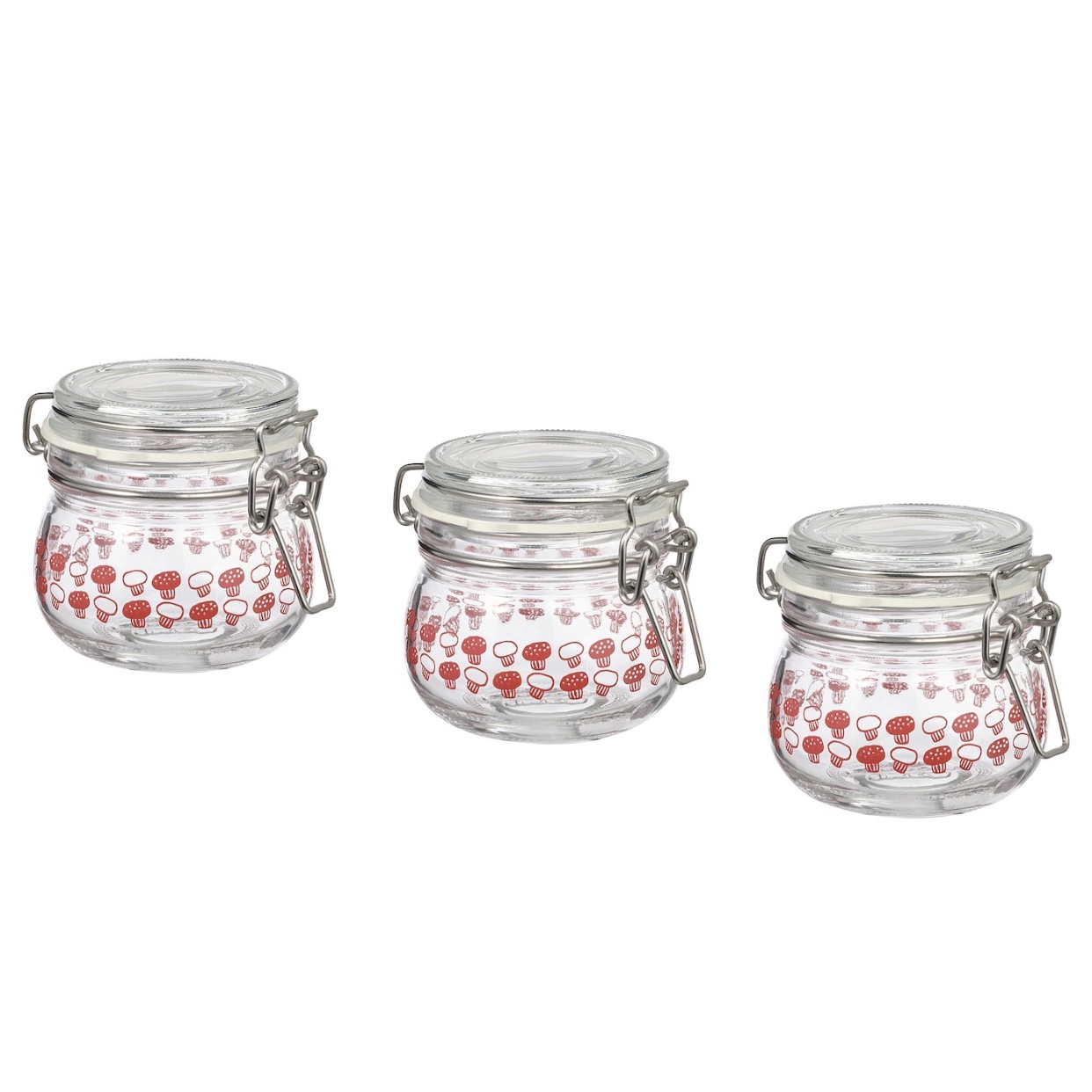 بانکه ایکیا مدل KORKEN طرح MUSHROOMS کد SHR 906 بسته سه عددی