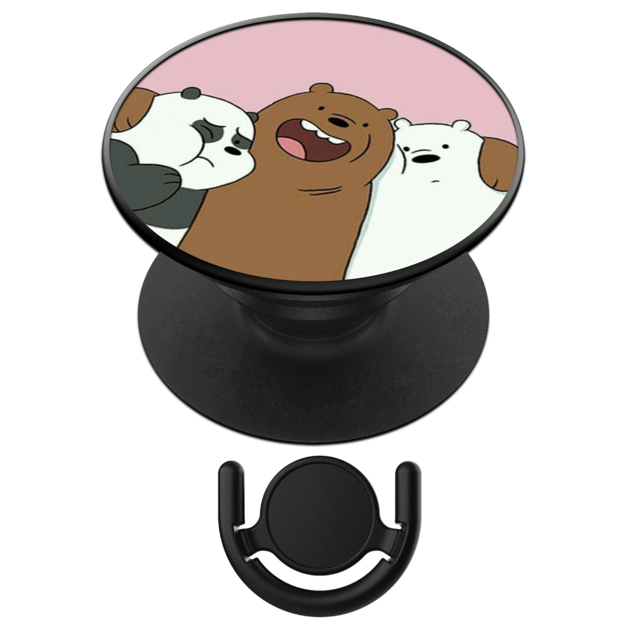 پایه نگهدارنده گوشی موبایل پاپ  سوکت آکام مدل APSC002096 به همراه پاپ کلیپ