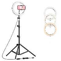 رینگ لایت (26 سانتی متر 10 وات) HX-260 به همراه پایه