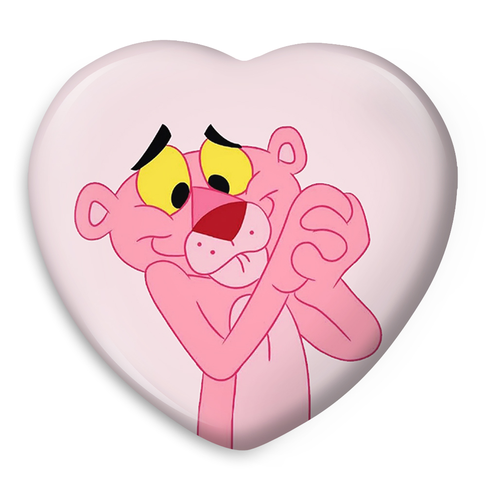 پیکسل خندالو طرح پلنگ صورتی مدل قلبی کد 1401