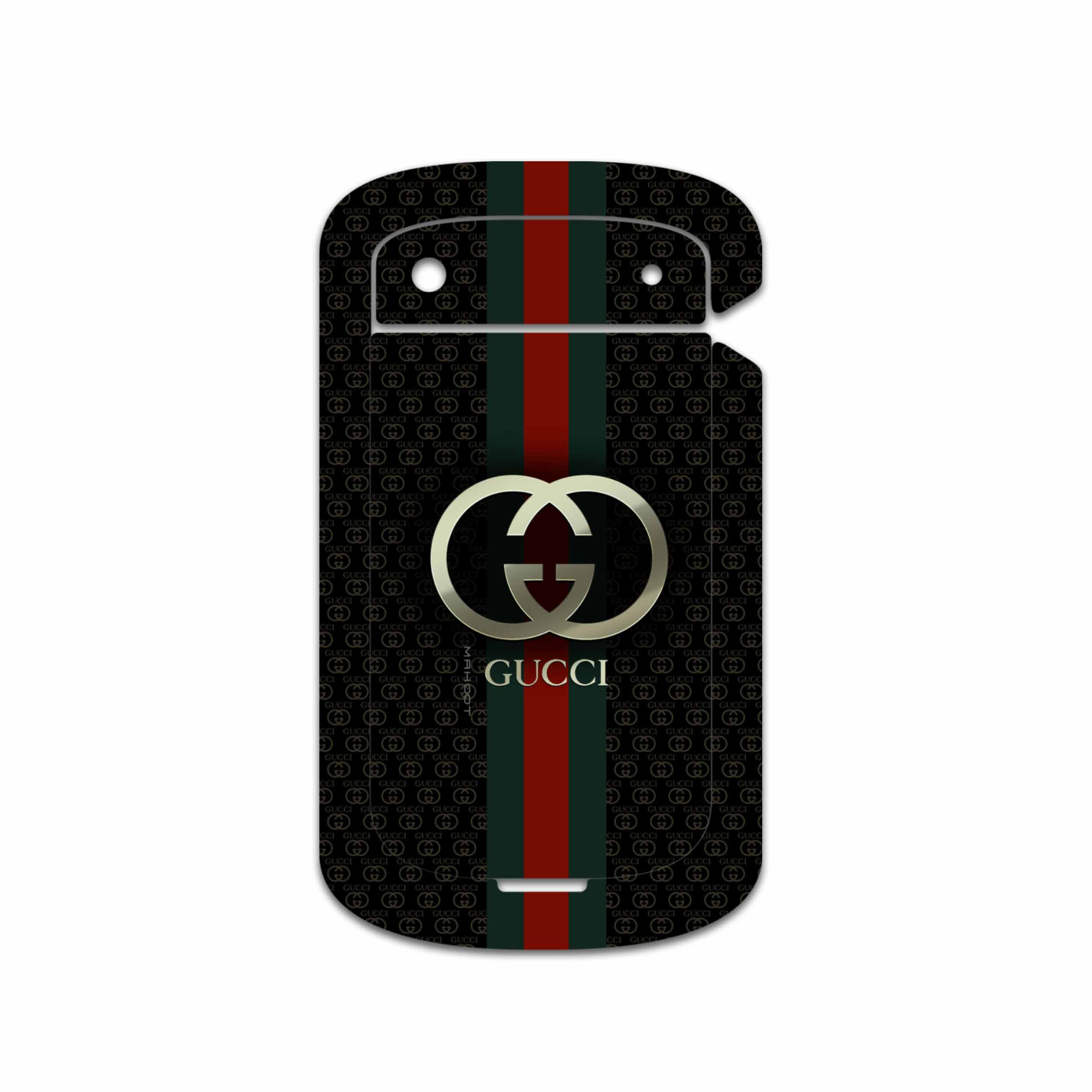 برچسب پوششی ماهوت مدل GUCCI-Logo مناسب برای گوشی موبایل بلک بری Bold Touch 9900