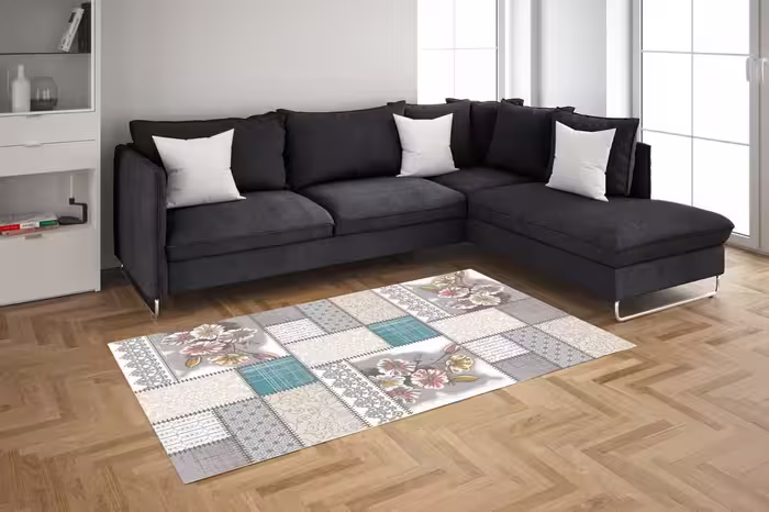 روفرشی کشدار ضد اب مخمل شانل ابریشم کد 58k سایز 6 متری