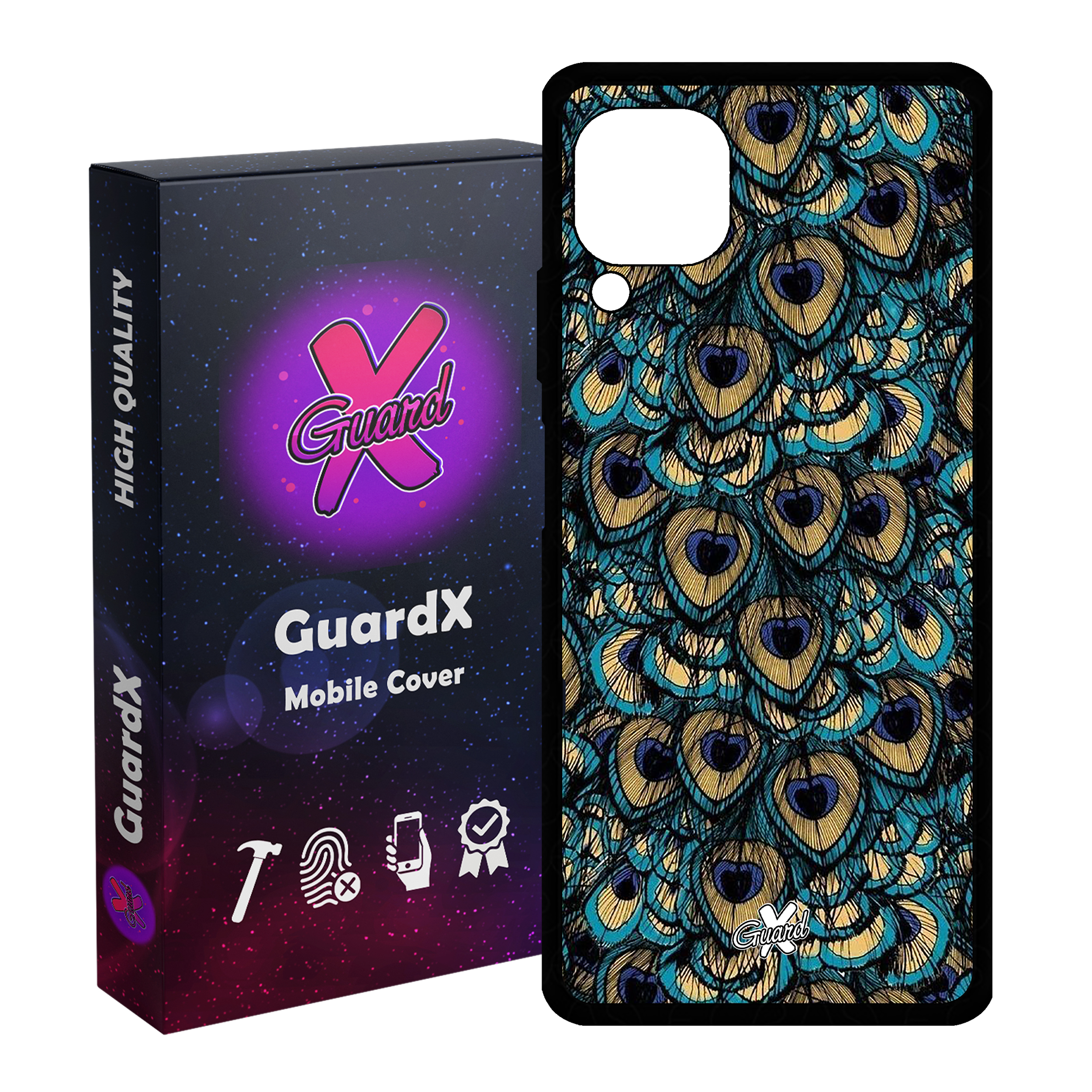 کاور گارد ایکس طرح Peacock مدل Glass10092 مناسب برای گوشی موبایل هوآوی Nova 7i / Nova 6 SE / P40 Lite