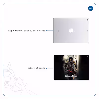 برچسب پوششی ماهوت مدل Prince of Persia مناسب برای تبلت اپل iPad 9.7 (GEN 5) 2017 A1823