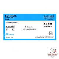 نخ بخیه سیلک 3/0 هشت رشته ای بدون سوزن