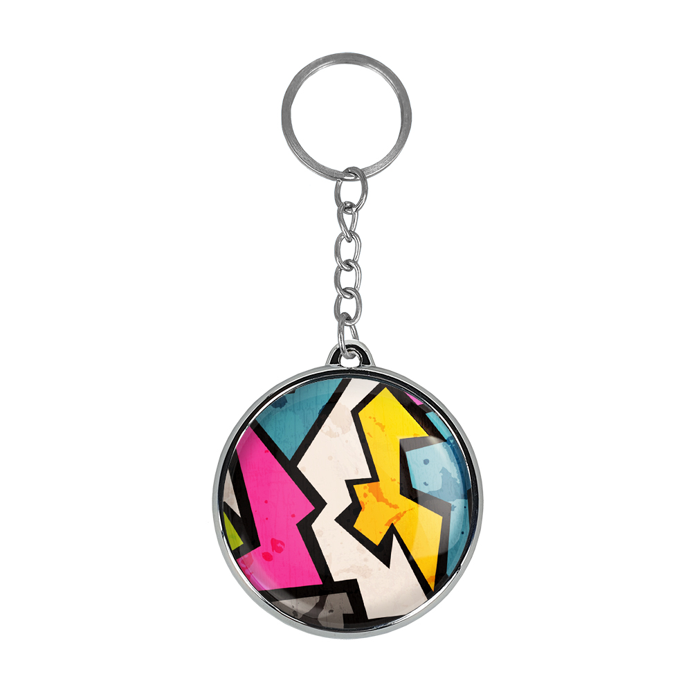 جاکلیدی خندالو طرح نقاشی انتزاعی مدل دوطرفه کد 53335333