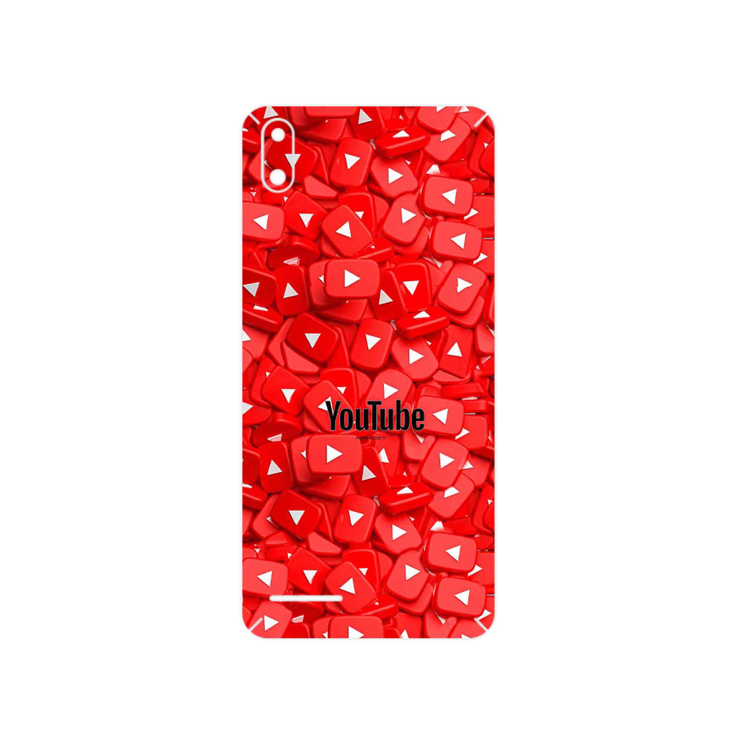 برچسب پوششی ماهوت مدل Youtube مناسب برای گوشی موبایل لاوا Z51