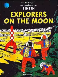 کتاب Tintin Explorers On The Moon (گلاسه رحلی رنگی)