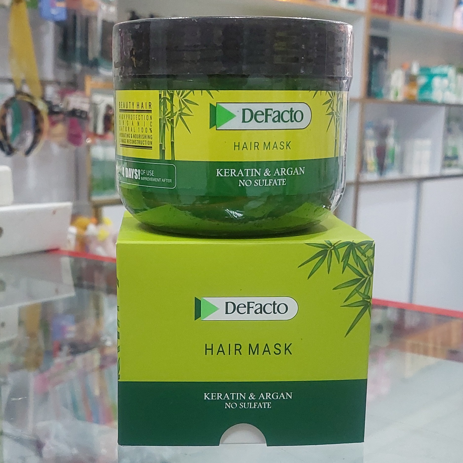 ماسک مو بدون سولفات دفکتو حاوی روغن آرگان و کراتین حجم 500 میل (با آبکشی)