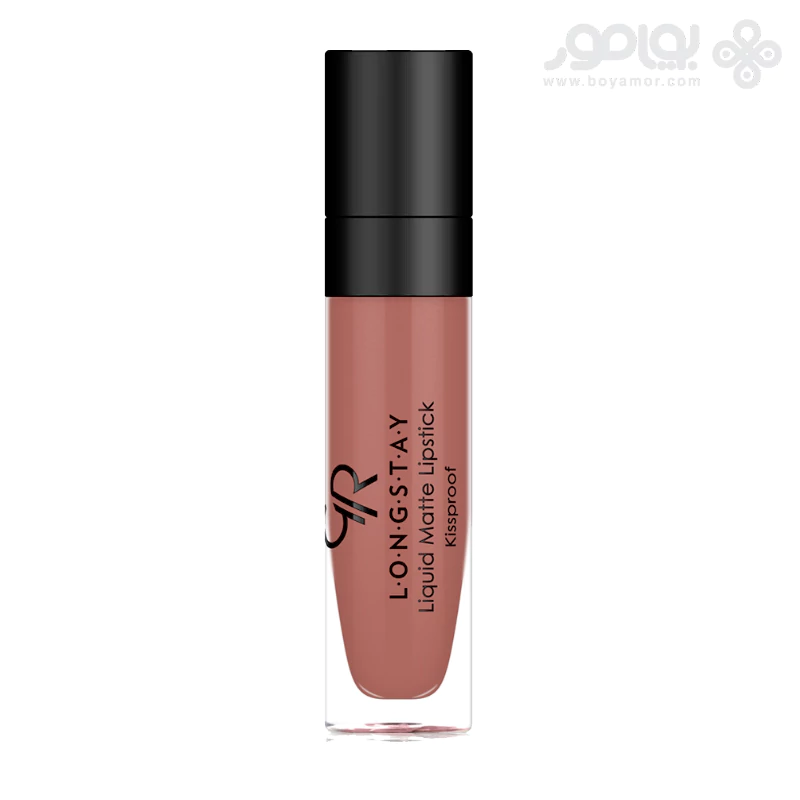 رژ لب مایع مات گلدن رز مدل LONG STAY شماره 16