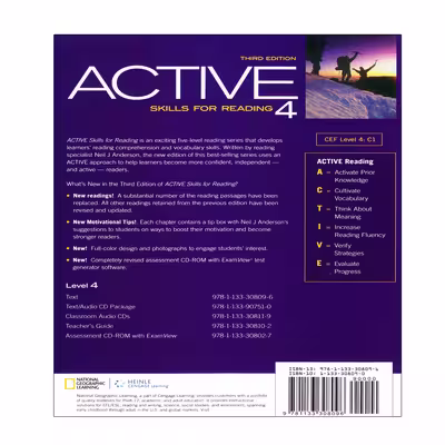 کتاب Active Skills For Reading 4 اثر Neil J Anderson انتشارات اشتیاق نور