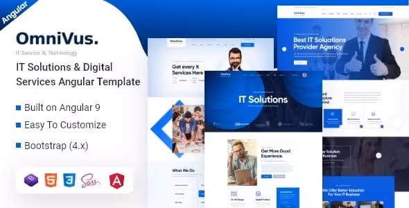 دانلود قالب انگولار شرکتی Omnivus