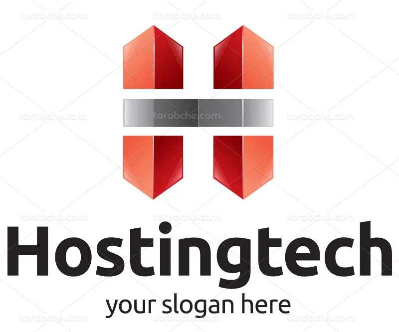 لوگو حرف H قرمز | گرافیک با طعم تربچه