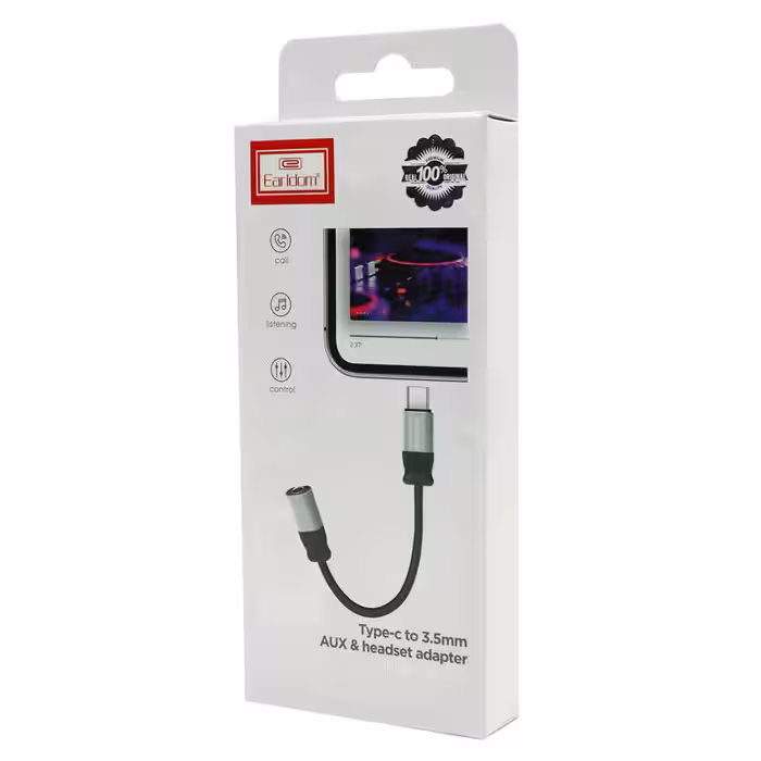 مبدل USB-C به جک 3.5 میلی متری ارلدام مدل ET-OT51