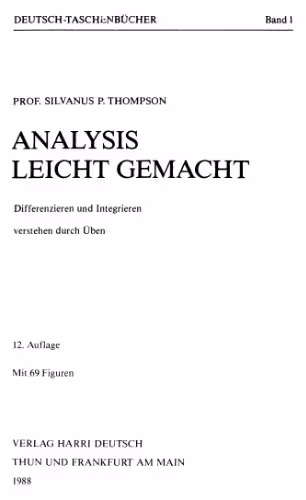 خرید و دانلود نسخه کامل کتاب Analysis leicht gemacht