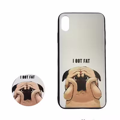 کاور طرح DOG مدل FANT8 مناسب برای گوشی موبایل اپل IPHONE X / XSبه همراه پایه نگهدارنده