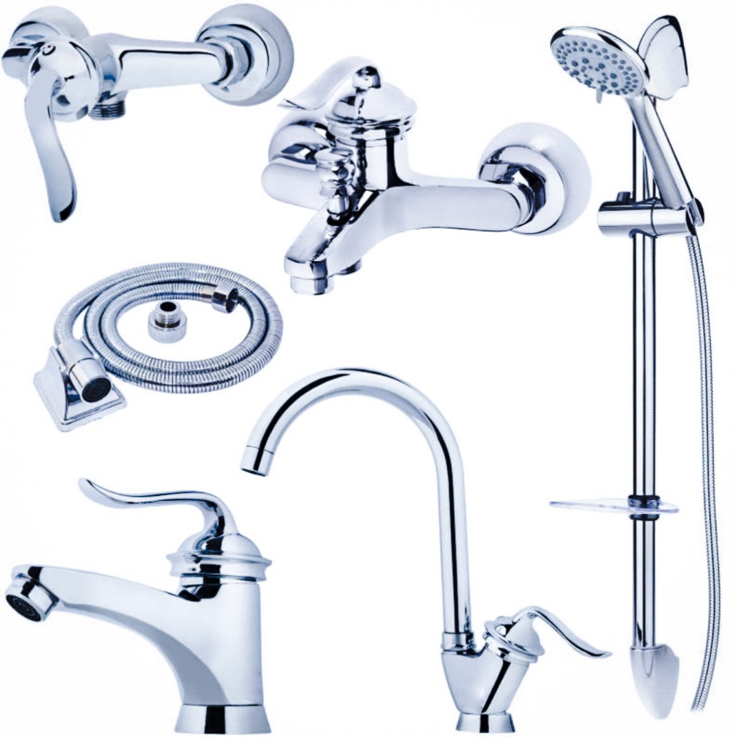 ست شیرآلات رز مدل گالکسی مجموعه 6 عددی