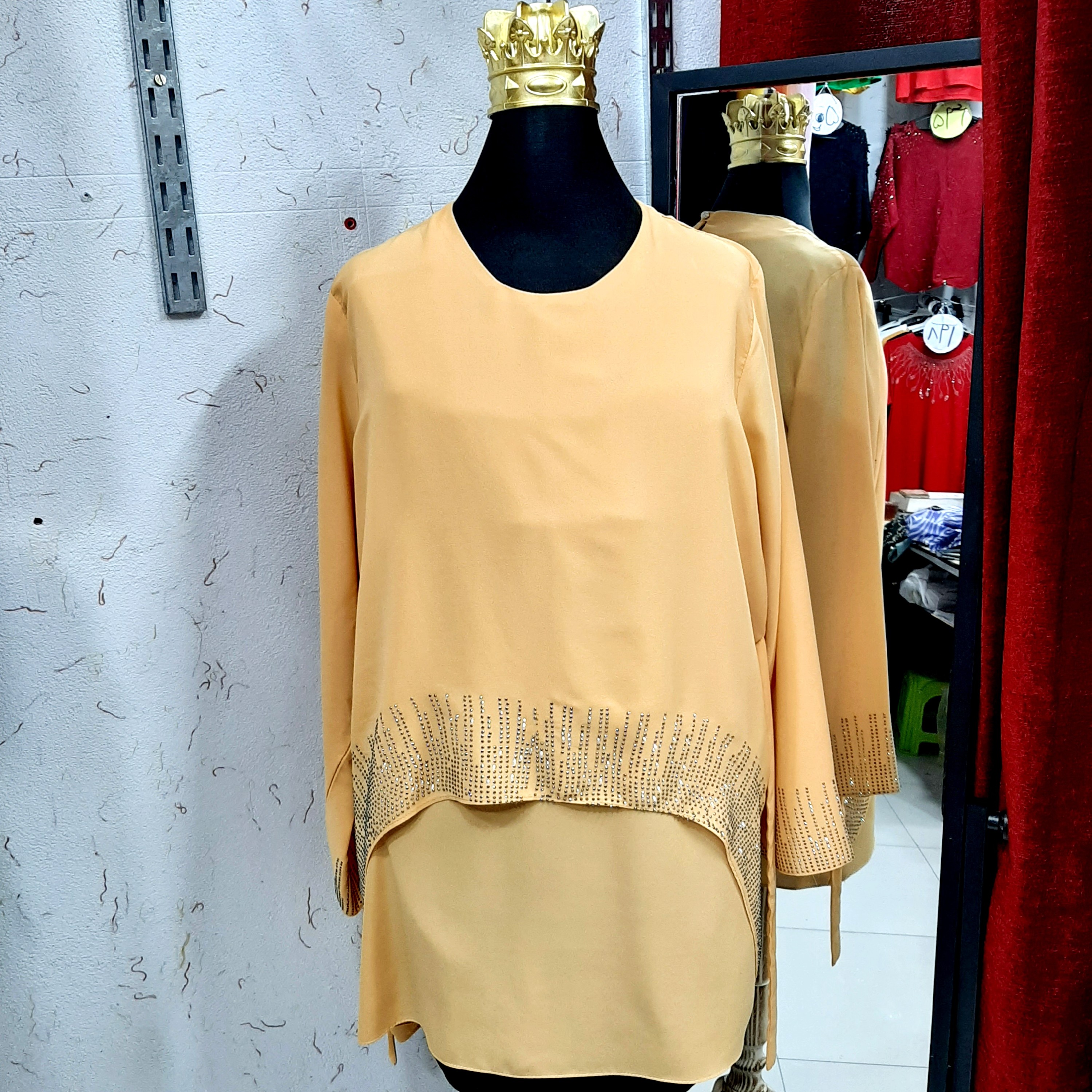 تونیک نگین کاری مجلسی زنانه