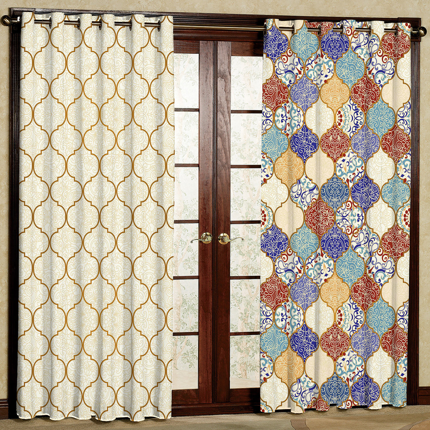 پرده مدل مخمل پانچی کد 1389a سایز 200x140 سانتی متر