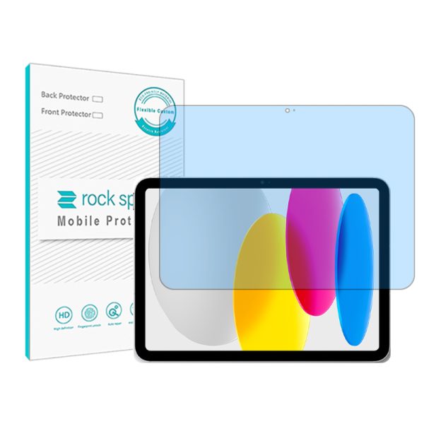 گلس تبلت اپل iPad 109 2022 مدل نانو هیدروژل آنتی بلو برند راک اسپیس کد 23924L