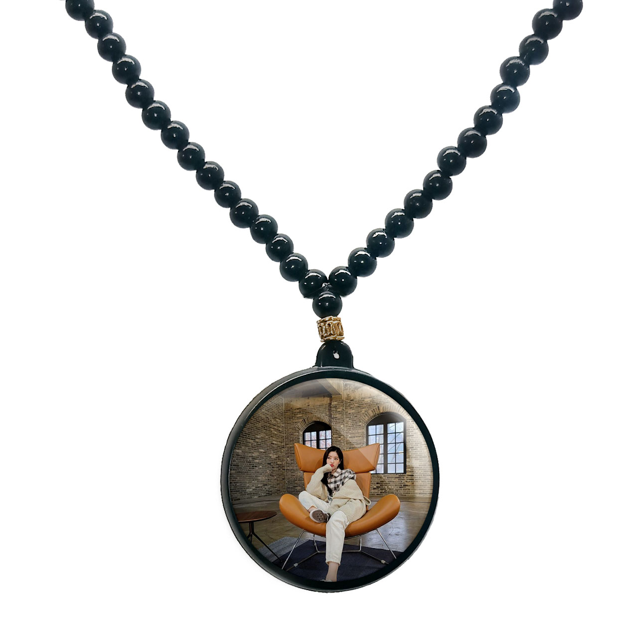 گردنبند پرمانه طرح تو ایس کد pmd.19695 مدل دو طرفه