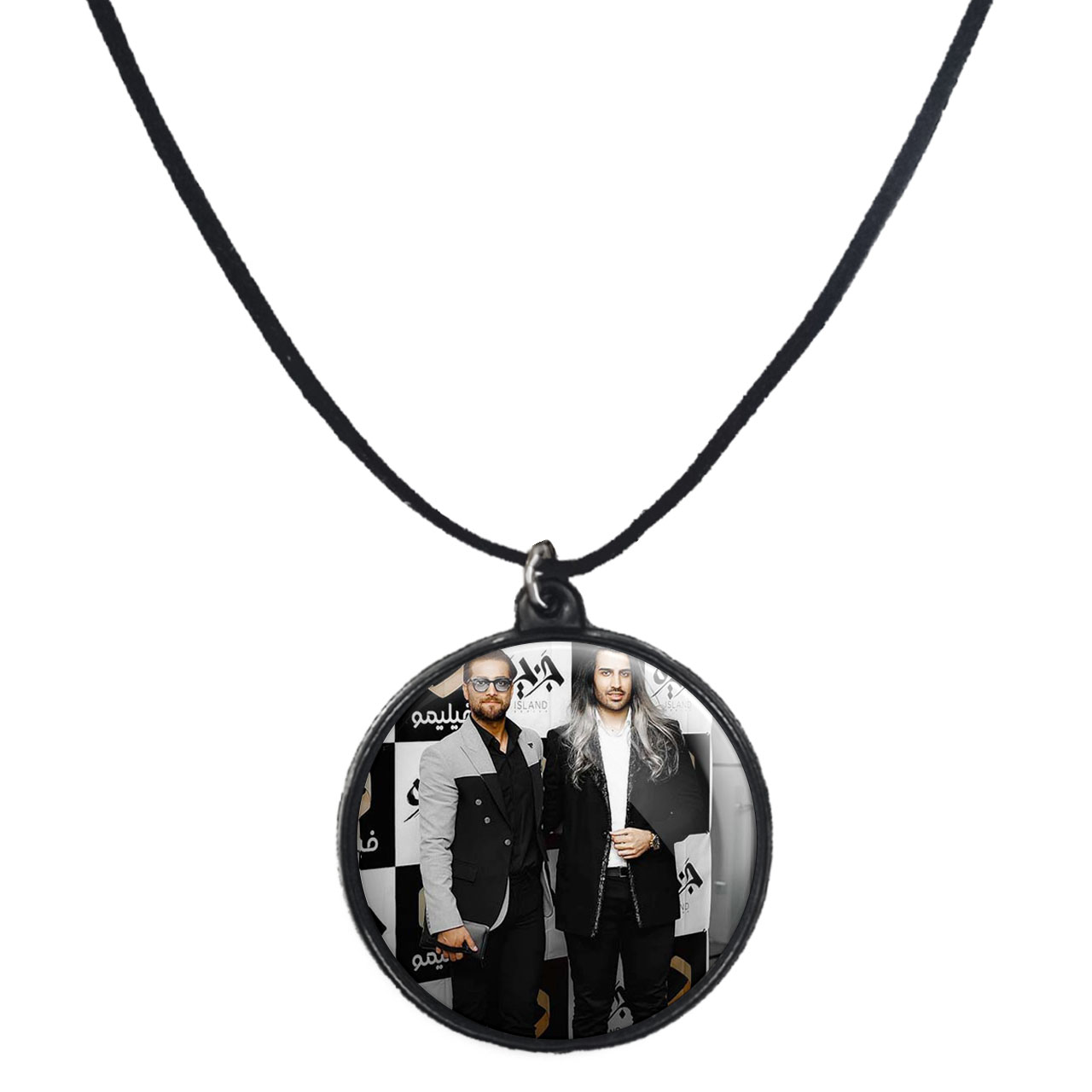 گردنبند پرمانه طرح ماکان بند کد pmb.8632 مدل دو طرفه