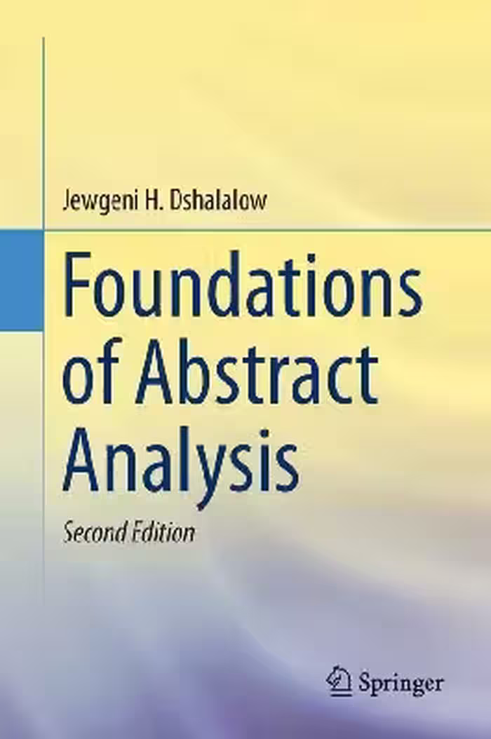 خرید و دانلود نسخه کامل کتاب Foundations of Abstract Analysis