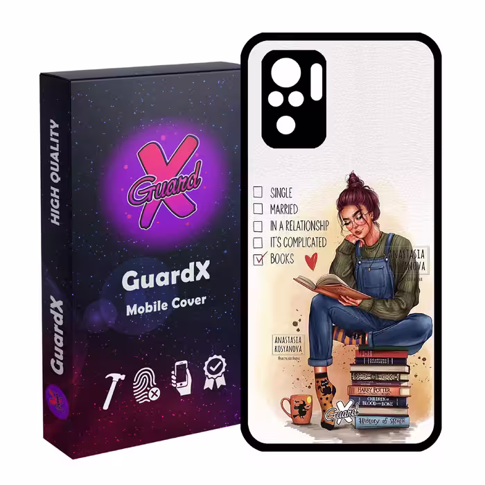 کاور گارد ایکس طرح دختر مدل Glass10286 مناسب برای گوشی موبایل شیائومی Redmi Note 10 4G / Note 10S