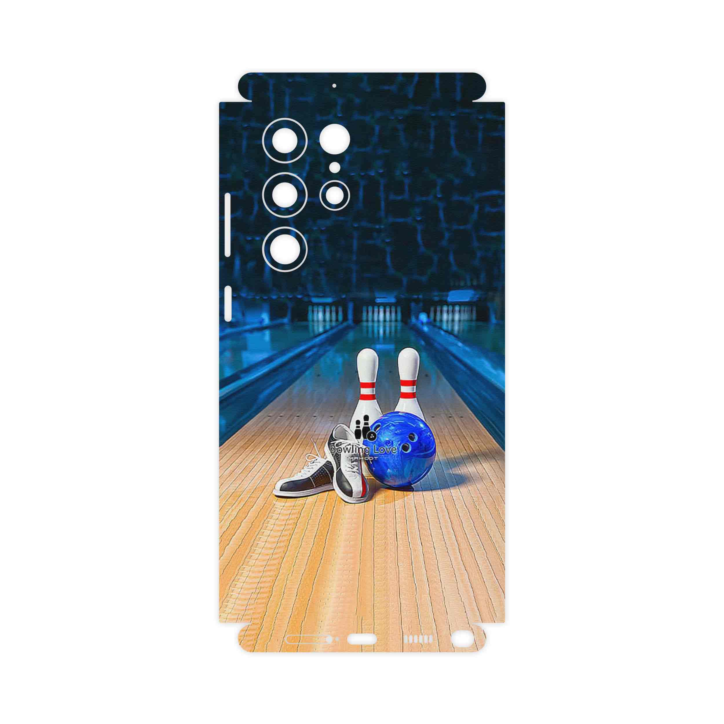 برچسب پوششی ماهوت مدل Bowling-FullSkin مناسب برای گوشی موبایل سامسونگ Galaxy S22 Ultra 5G