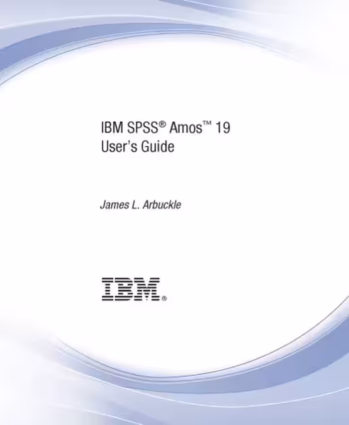 خرید و دانلود نسخه کامل کتاب SPSS Amos 19.0 User's Guide