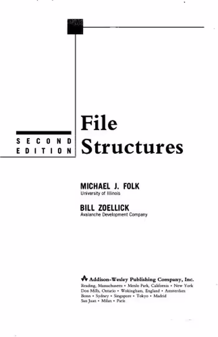 خرید و دانلود نسخه کامل کتاب File Structures