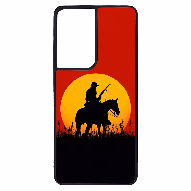 کاور طرح Red Dead کد G-204 مناسب برای گوشی موبایل سامسونگ Galaxy S21 Ultra | دیجی قاب دونی
