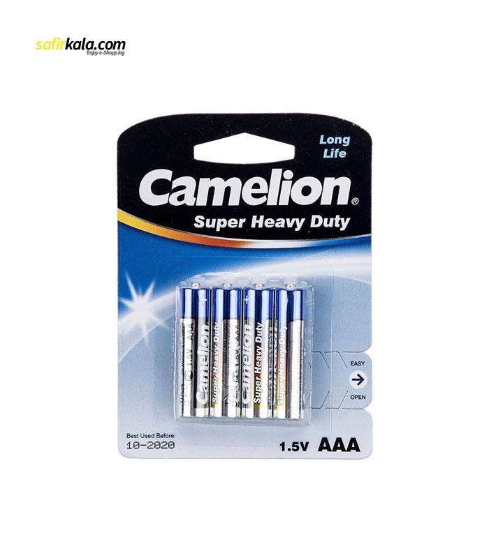 باتری نیم قلمی کملیون مدل Super Heavy Duty بسته 4 عددی