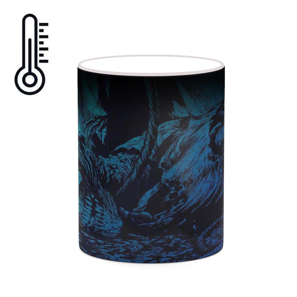 ماگ حرارتی کاکتی طرح نقاشی کارتونی مدل mgh18767