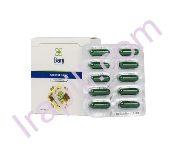 کپسول گرین فیت 650 میلی گرم باریج اسانس 30 عددی