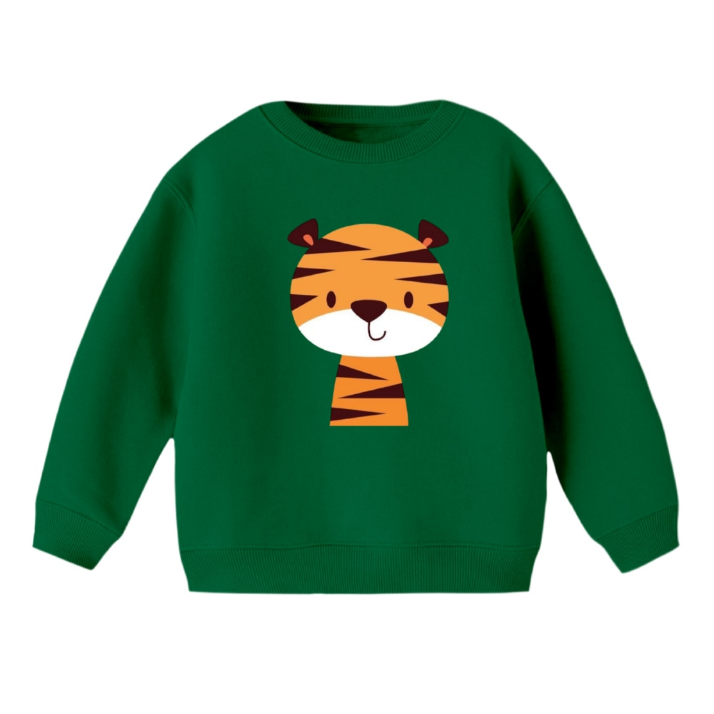 سویشرت بچگانه مدل ببر کد 1 رنگ سبز