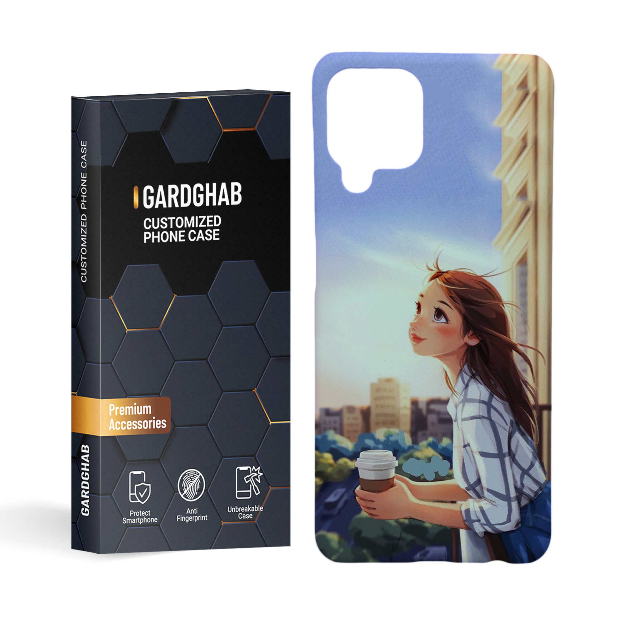   کاور گارد قاب مدل دخترانه مناسب برای گوشی موبایل سامسونگ galaxy a22 4g