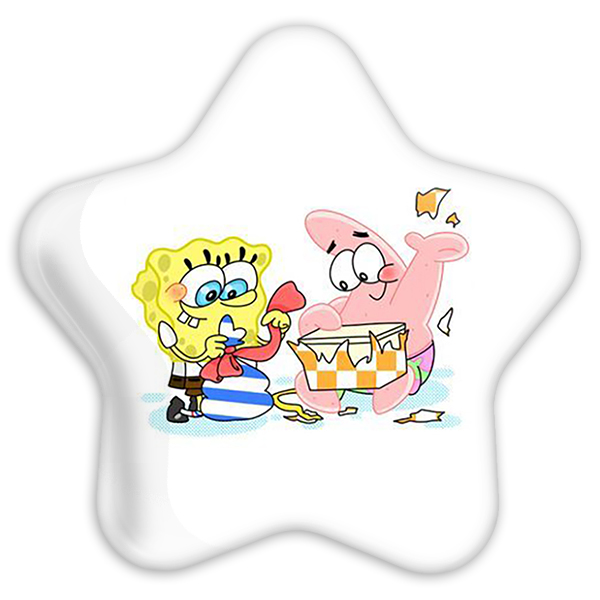 پیکسل خندالو طرح باب اسفنجی مدل ستاره ای کد 1341