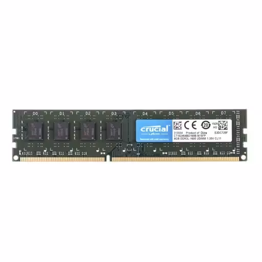 رم دسکتاپ DDR3 دو کاناله 1600 مگاهرتز CL11 کروشیال مدل M16FP ظرفیت 8 گیگابایت