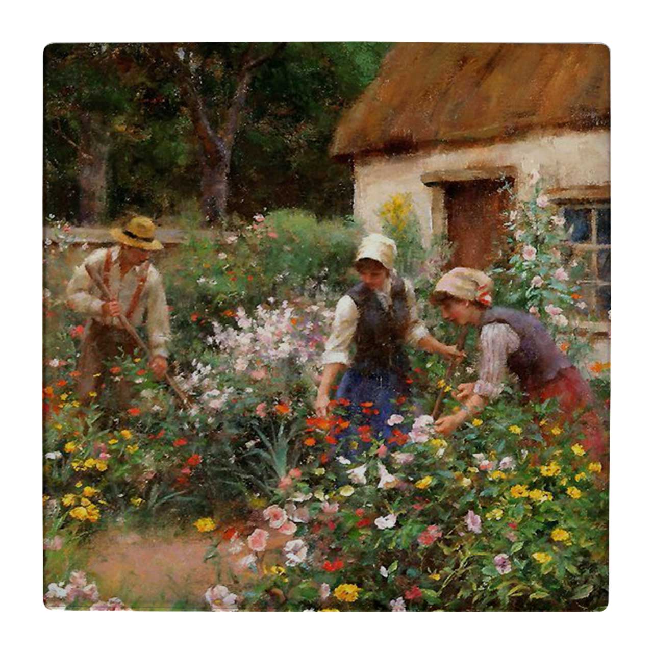 کاشی کارنیلا طرح باغبانان روستایی کد wk4637