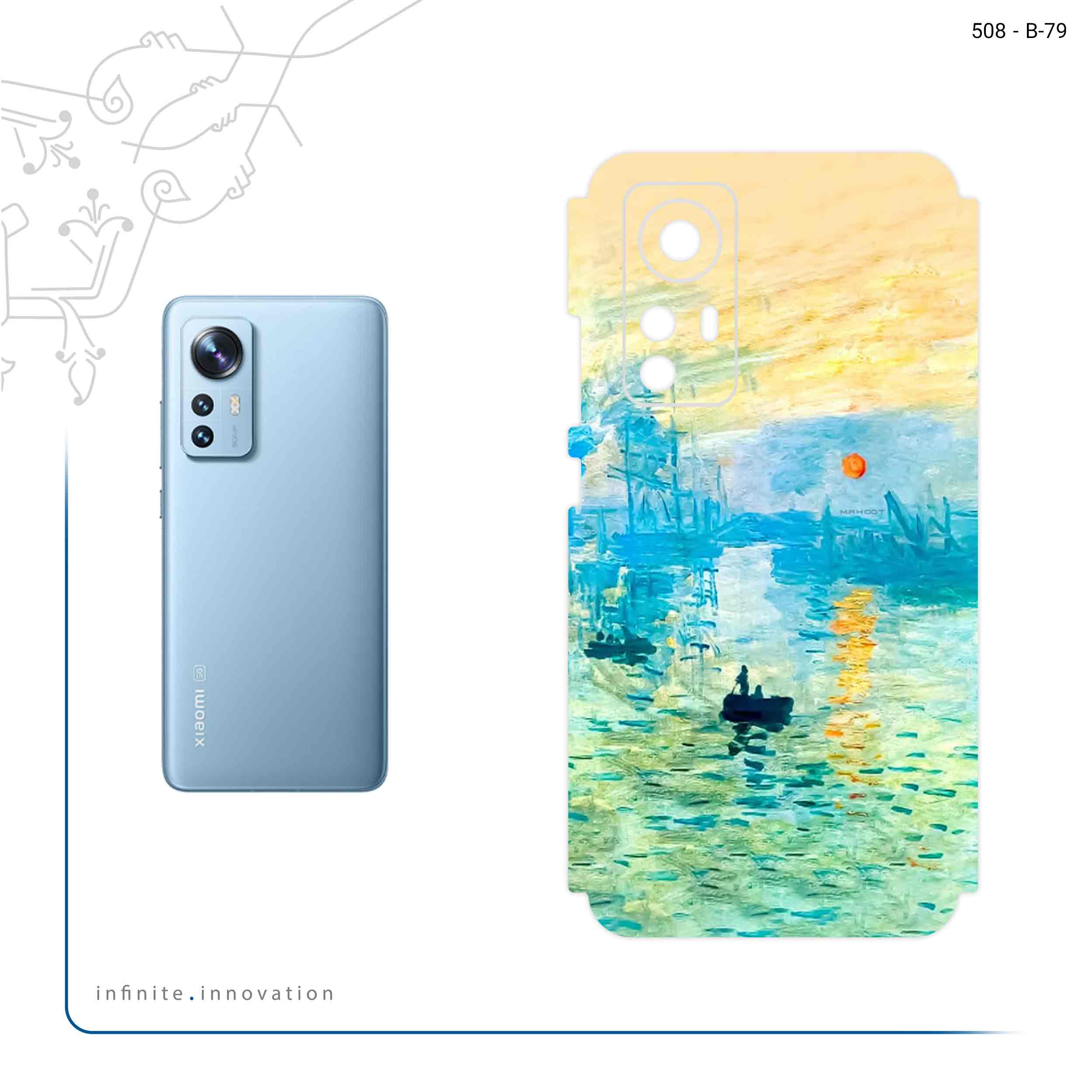 برچسب پوششی ماهوت مدل Impression of Monet مناسب برای گوشی موبایل شیائومی 12X