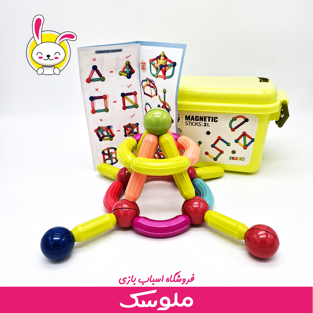 اسباب بازی لگو مگنتی 64 تیکه