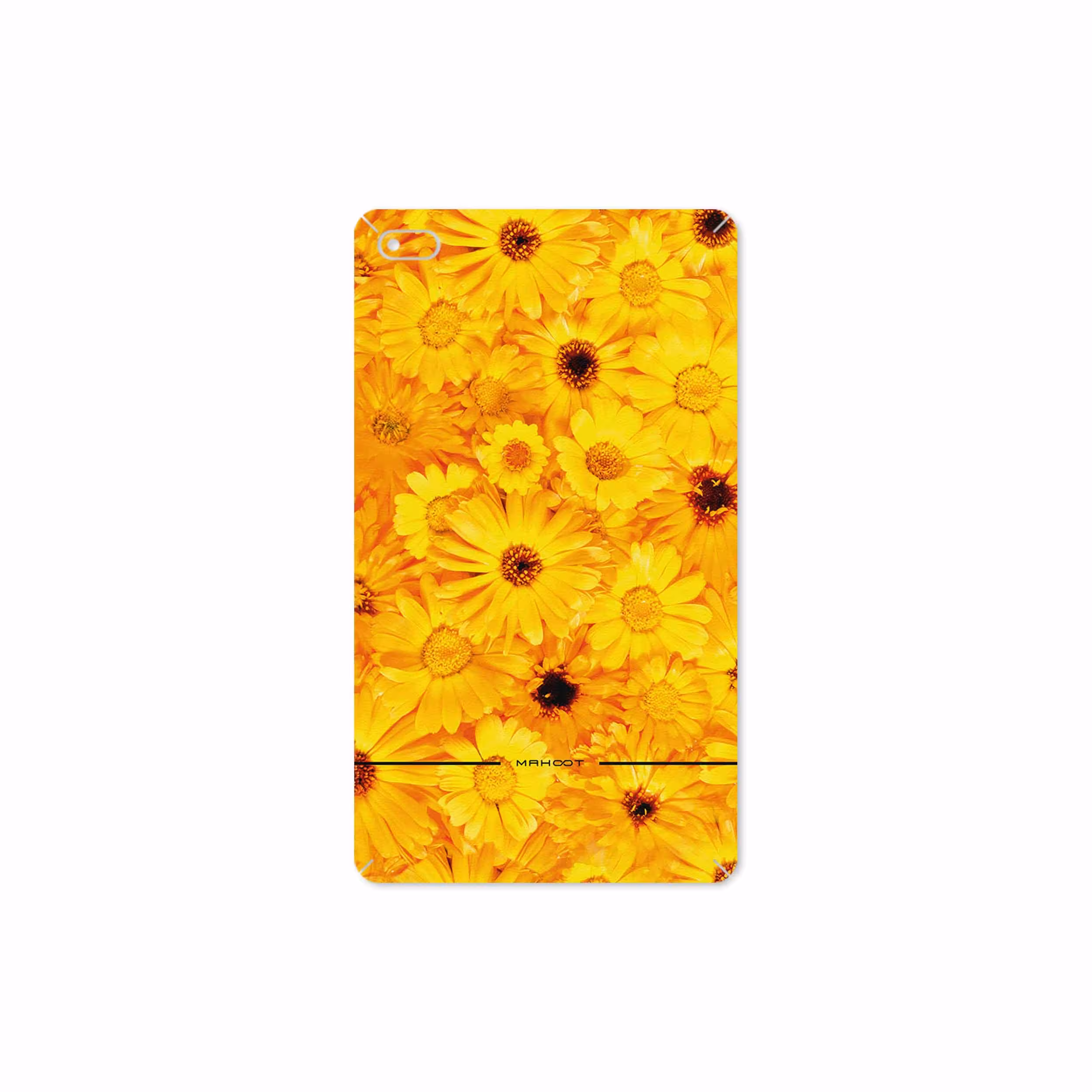 برچسب پوششی ماهوت مدل Yellow-Flower مناسب برای تبلت لنوو E7